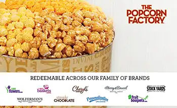 Popcorn Factory Gift Cards + Cashback | Instant eGift Cards