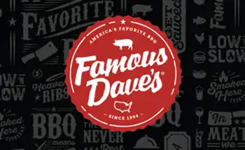 Buy Famous Dave's Bbq Gift Cards + Cashback | Instant eGift Cards